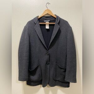 Georgio Armani classics Charcoal Two-Button Blazer